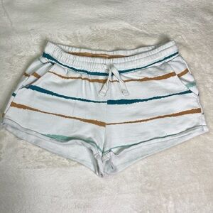 Roxy Shorts Women’s Size XL Summertime Beach Casual Multi Colored 100% Cotton